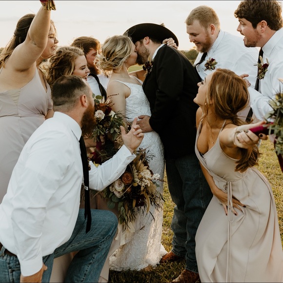 Bridesmaid Wrap Dress - Picture 2 of 4